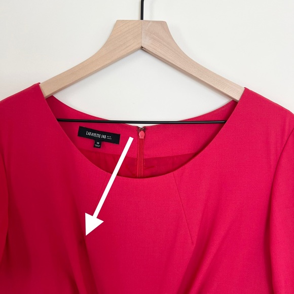 Lafayette 148 New York Women’s 3/4 Quarter Sleeve Midi Dress - Picture 6 of 14